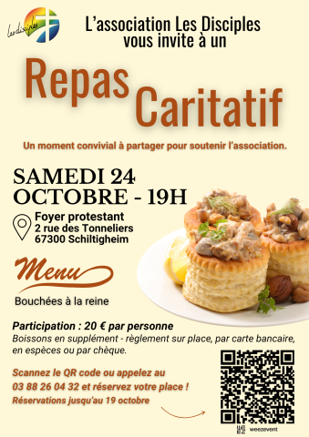affiche repas caritatif